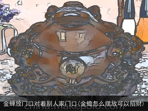 金蝉放门口对着别人家门口(金蟾怎么摆放可以招财)
