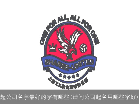 起公司名字最好的字有哪些(请问公司起名用哪些字好)