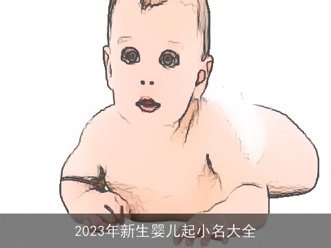 2023年新生婴儿起小名大全