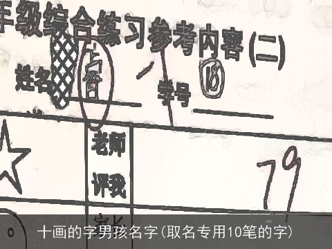 十画的字男孩名字(取名专用10笔的字)