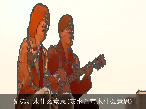 兄弟卯木什么意思(亥水合寅木什么意思)
