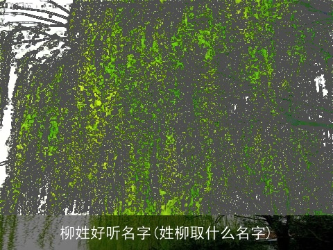 柳姓好听名字(姓柳取什么名字)