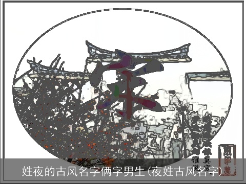 姓夜的古风名字俩字男生(夜姓古风名字)