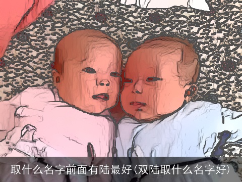取什么名字前面有陆最好(双陆取什么名字好)