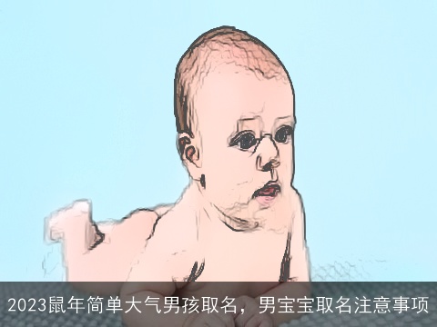2023鼠年简单大气男孩取名，男宝宝取名注意事项