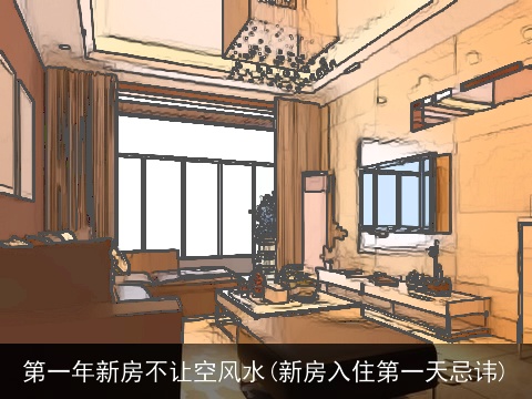 第一年新房不让空风水(新房入住第一天忌讳)