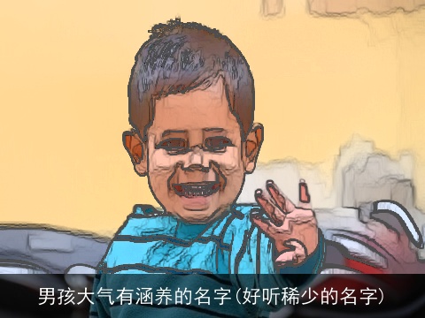 男孩大气有涵养的名字(好听稀少的名字)