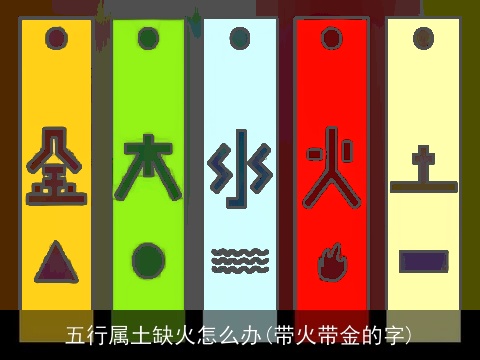 五行属土缺火怎么办(带火带金的字)
