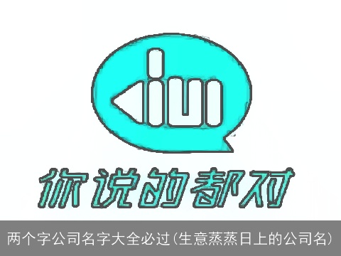 两个字公司名字大全必过(生意蒸蒸日上的公司名)
