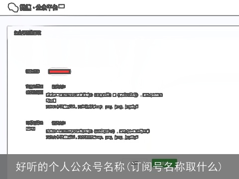 好听的个人公众号名称(订阅号名称取什么)