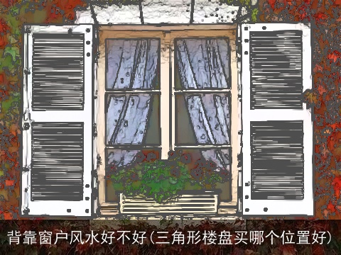 背靠窗户风水好不好(三角形楼盘买哪个位置好)