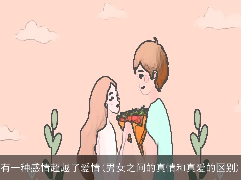有一种感情超越了爱情(男女之间的真情和真爱的区别)