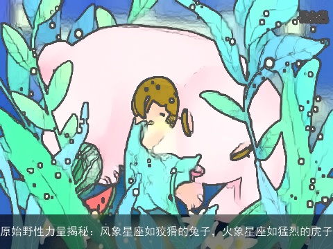 原始野性力量揭秘：风象星座如狡猾的兔子，火象星座如猛烈的虎子