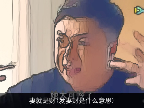 妻就是财(发妻财是什么意思)