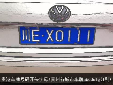 贵港车牌号码开头字母(贵州各城市车牌abcdefg分别)