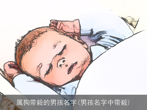 属狗带毅的男孩名字(男孩名字中带毅)