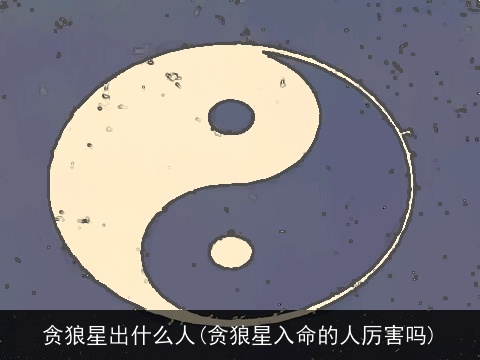 贪狼星出什么人(贪狼星入命的人厉害吗)