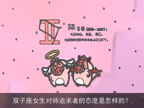 双子座女生对待追求者的态度是怎样的？