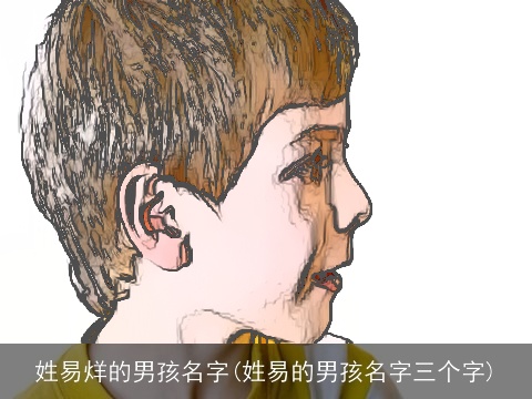 姓易烊的男孩名字(姓易的男孩名字三个字)