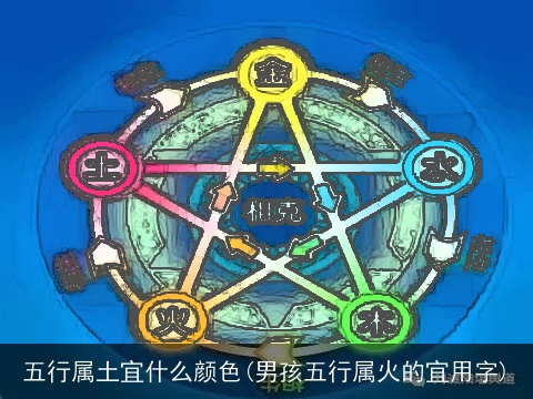 五行属土宜什么颜色(男孩五行属火的宜用字)