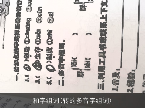 和字组词(转的多音字组词)