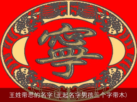 王姓带思的名字(王起名字男孩三个字带木)