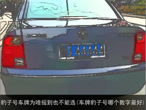 豹子号车牌为啥摇到也不能选(车牌豹子号哪个数字最好)