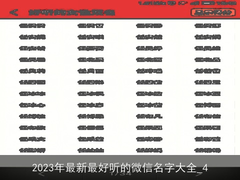 2023年最新最好听的微信名字大全_4
