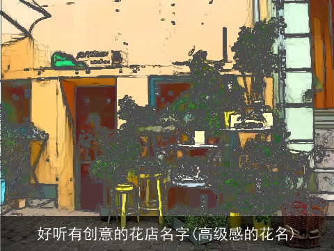 好听有创意的花店名字(高级感的花名)