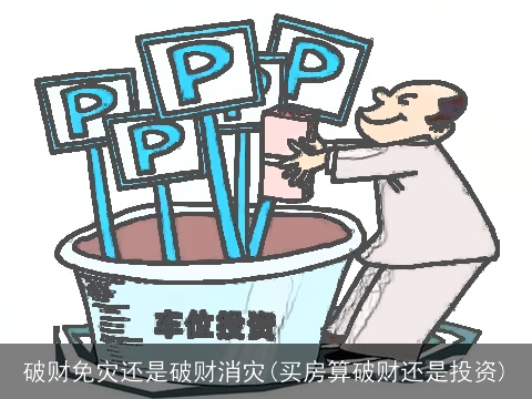 破财免灾还是破财消灾(买房算破财还是投资)