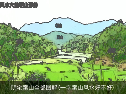 阴宅案山全部图解(一字案山风水好不好)
