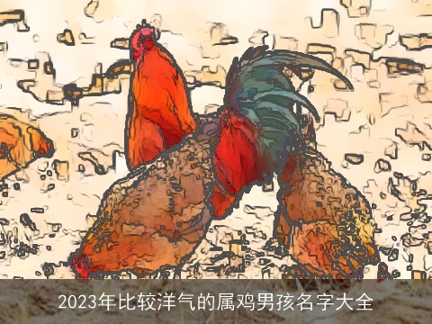 2023年比较洋气的属鸡男孩名字大全