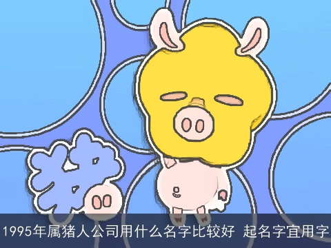 1995年属猪人公司用什么名字比较好 起名字宜用字