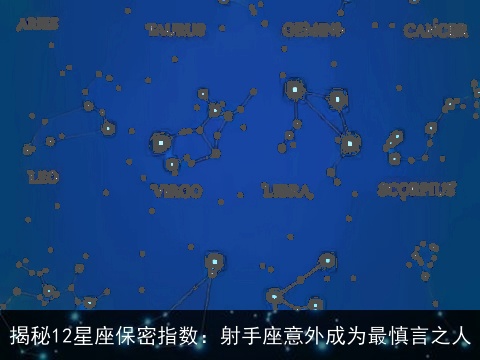 揭秘12星座保密指数：射手座意外成为最慎言之人