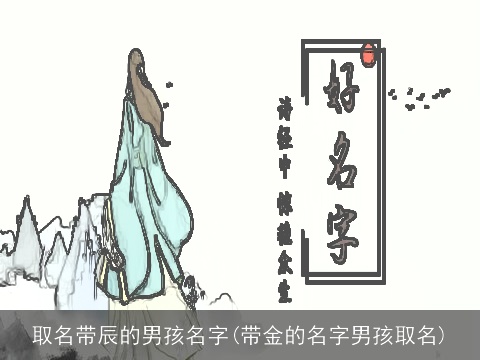 取名带辰的男孩名字(带金的名字男孩取名)