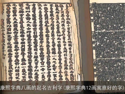康熙字典八画的起名吉利字(康熙字典12画寓意好的字)