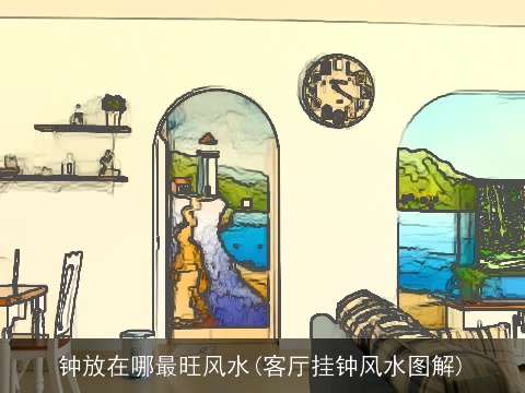 钟放在哪最旺风水(客厅挂钟风水图解)