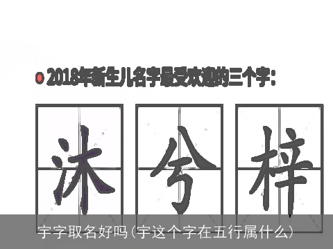 宇字取名好吗(宇这个字在五行属什么)