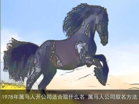1978年属马人开公司适合取什么名 属马人公司取名方法