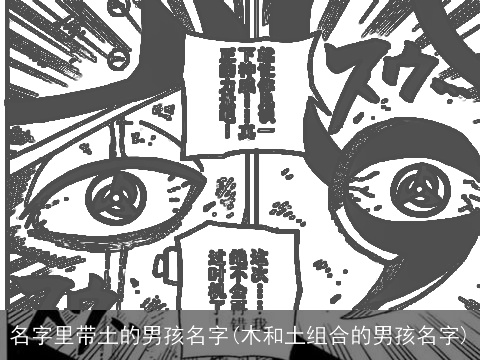 名字里带土的男孩名字(木和土组合的男孩名字)
