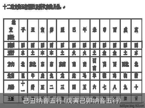 己丑纳音五行(戊寅己卯纳音五行)
