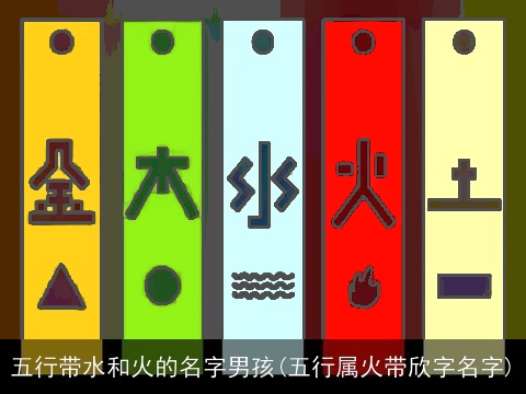 五行带水和火的名字男孩(五行属火带欣字名字)