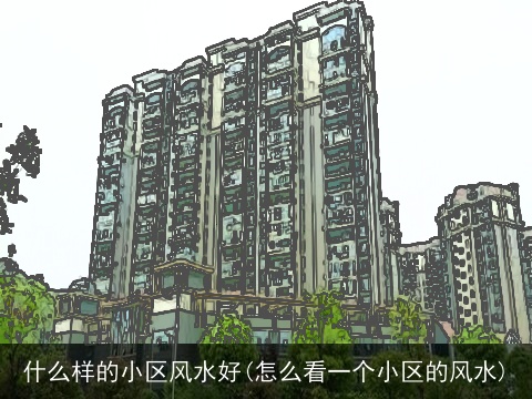什么样的小区风水好(怎么看一个小区的风水)