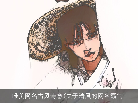 唯美网名古风诗意(关于清风的网名霸气)
