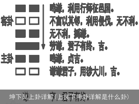 坤下艮上卦详解(上艮下坤卦详解是什么卦)