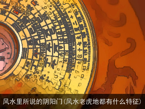 风水里所说的阴阳门(风水老虎地都有什么特征)