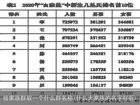 给家族群取一个什么群名称(什么大家族的名字好听)
