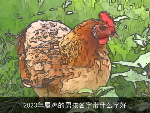 2023年属鸡的男孩名字带什么字好