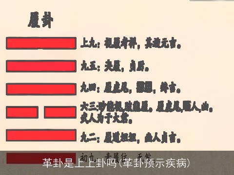 革卦是上上卦吗(革卦预示疾病)