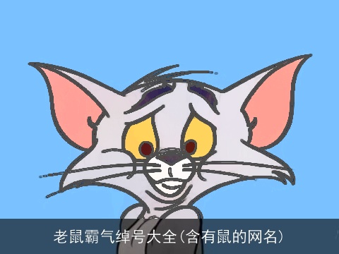 老鼠霸气绰号大全(含有鼠的网名)